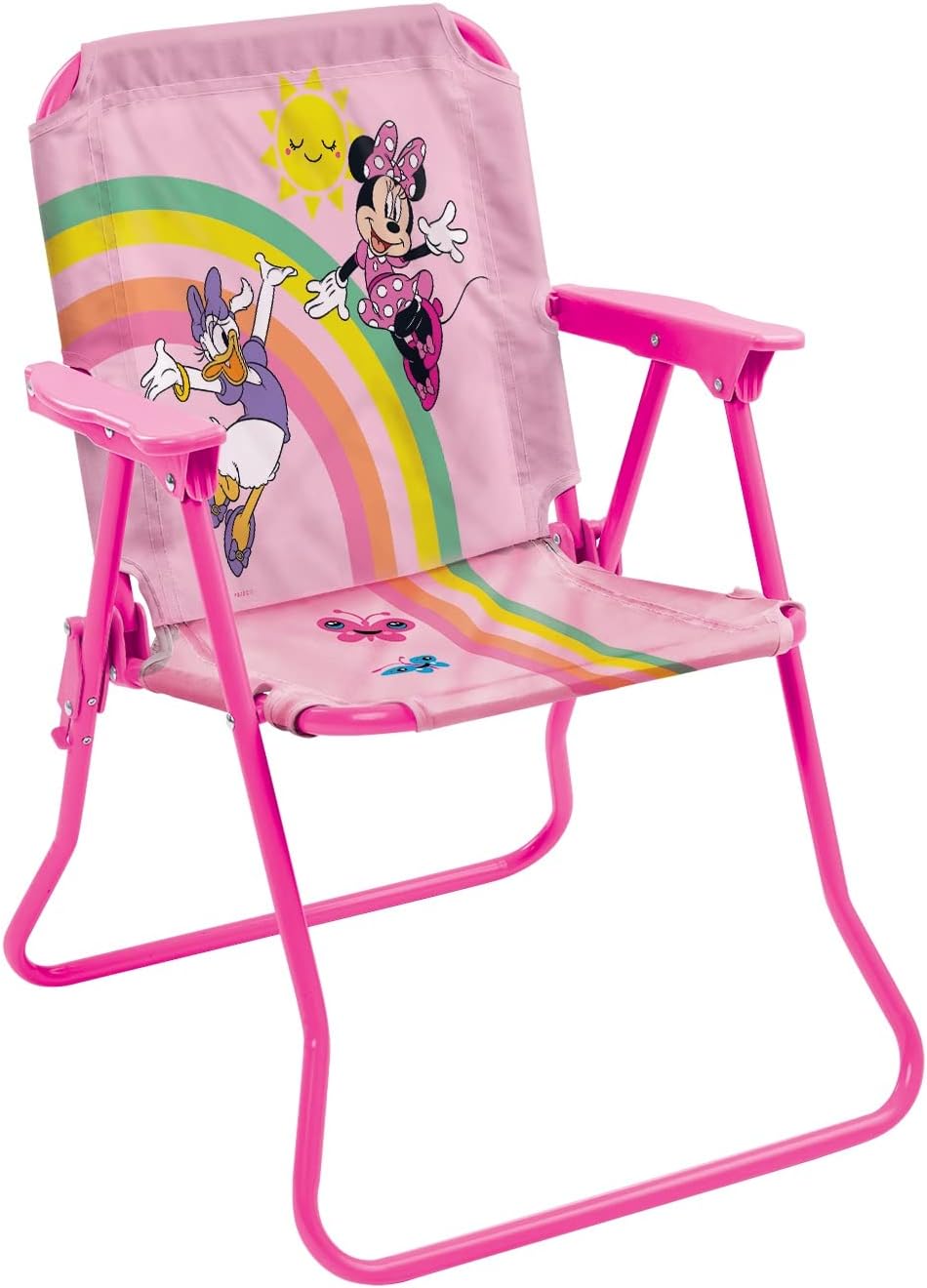 Disney Minnie Mouse Kids Folding Patio Chair – Portable Outdoor Chair for Toddlers & Preschoolers