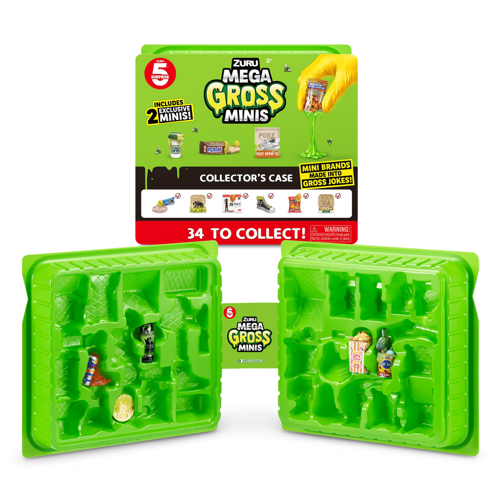 ZURU 5 Surprise Mega Gross Minis Collector’s Case for Mini Collectibles – Storage & Display Case