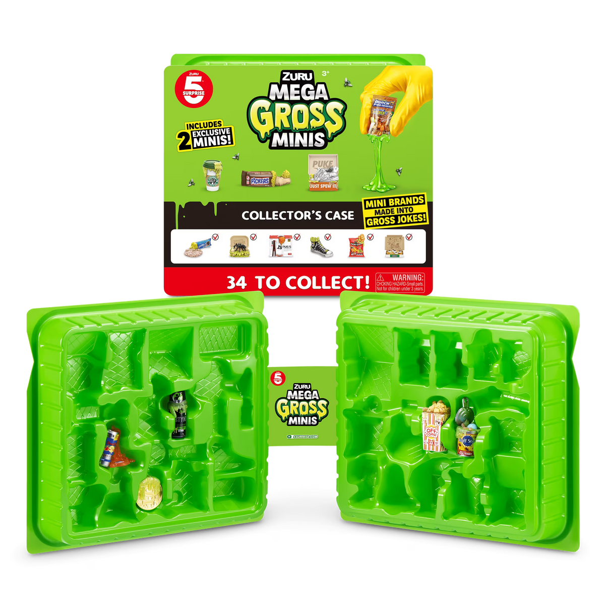 ZURU 5 Surprise Mega Gross Minis Collector’s Case for Mini Collectibles – Storage & Display Case