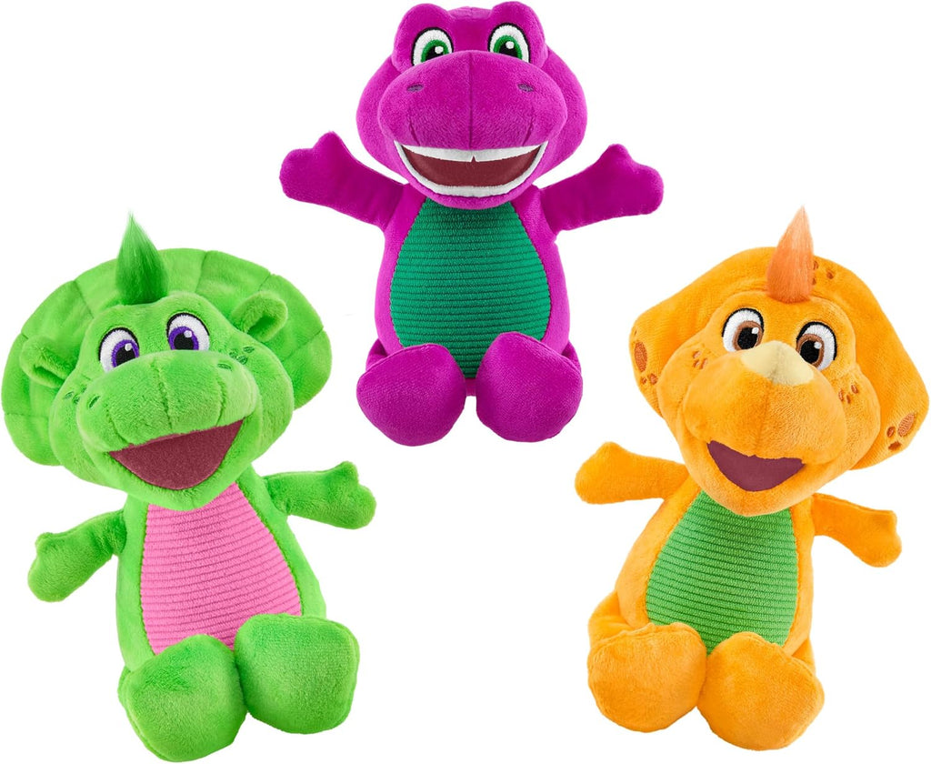 Barney World Toddler Toy 8-Inch Plush Dinosaur Character for Preschool Pretend Play Kids Ages 2+ Years