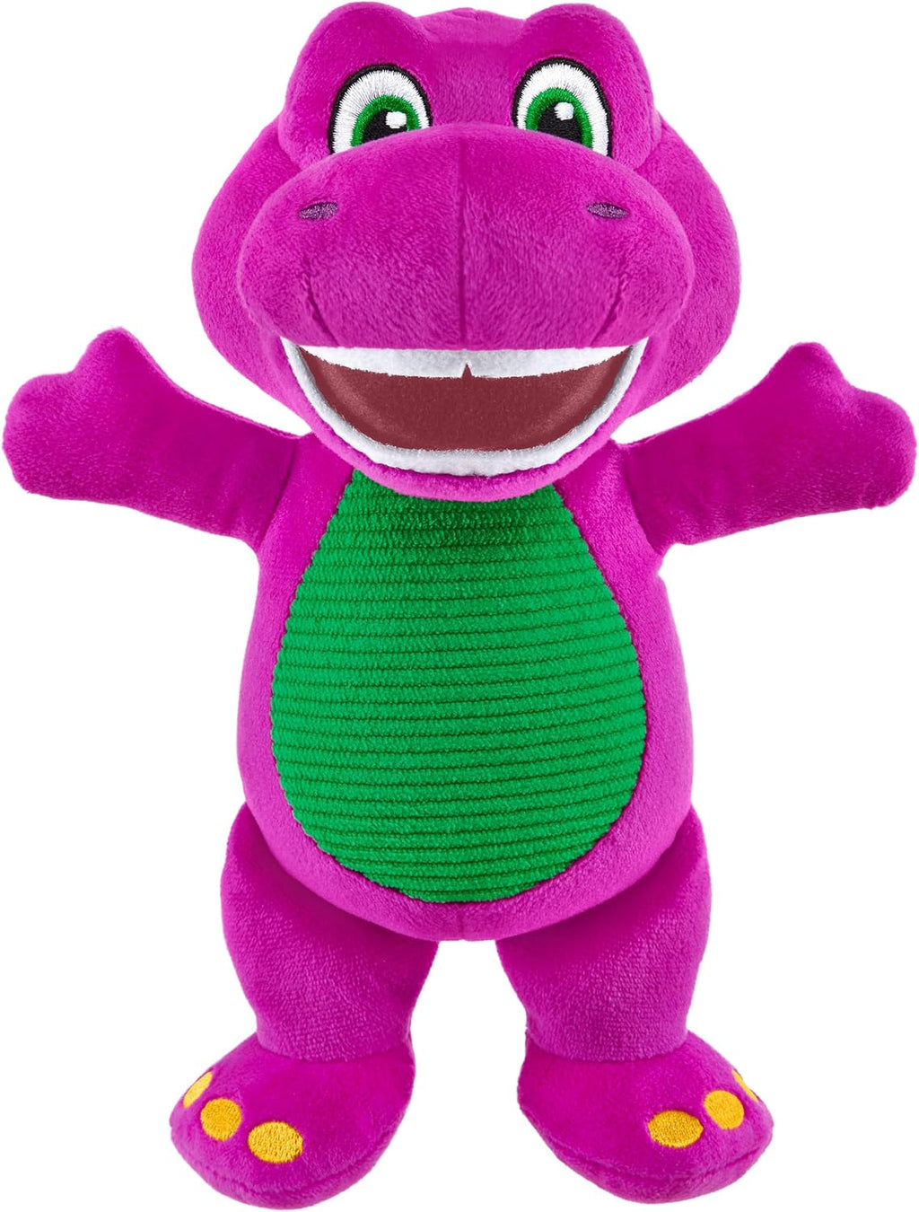 Barney World Toddler Toy 8-Inch Plush Dinosaur Character for Preschool Pretend Play Kids Ages 2+ Years