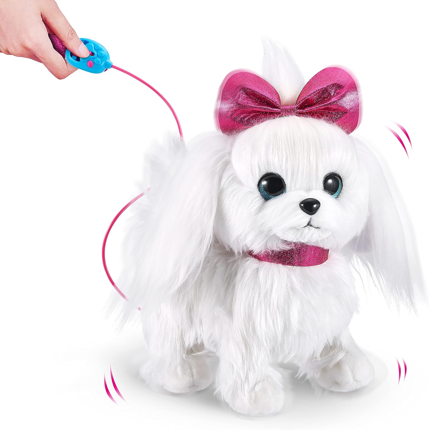 Pets Alive Lil’ Paw Walking Puppy by ZURU – Interactive Plush Dog Toy That Walks, Wags & Barks with Electronic Leash