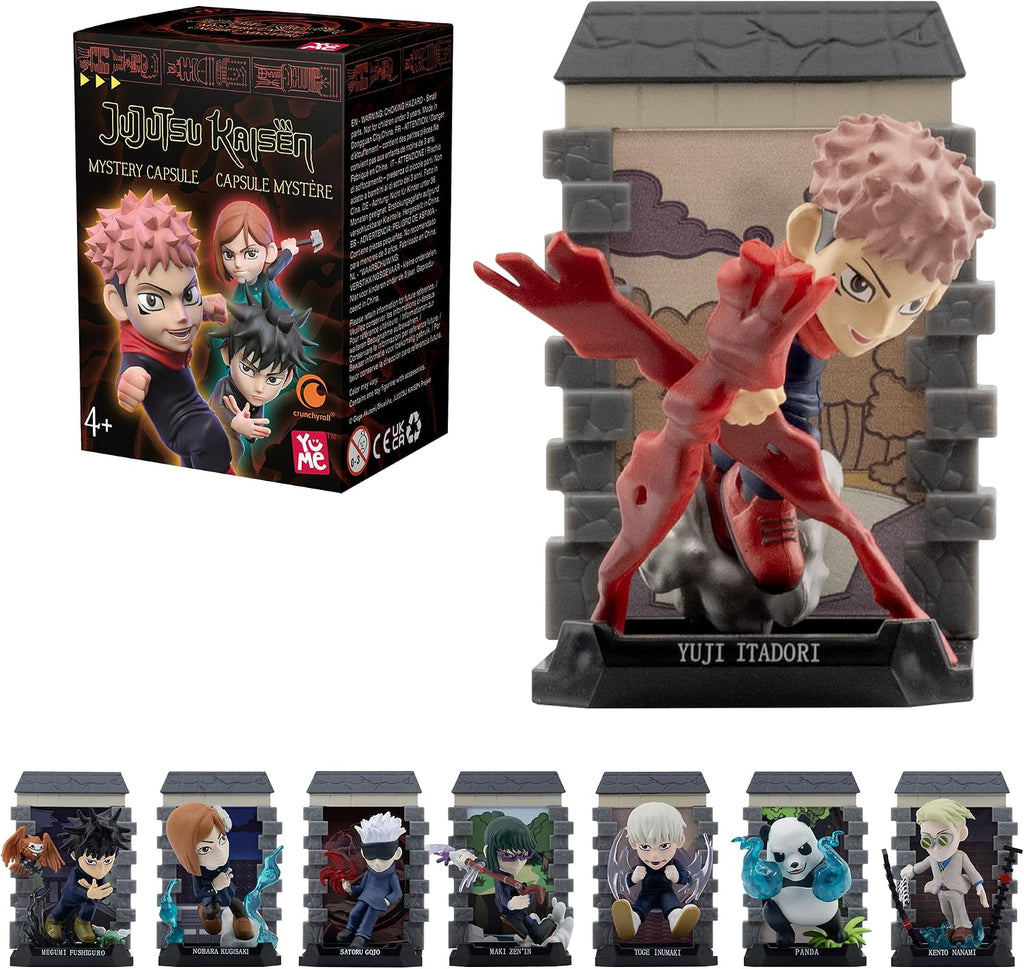 YuMe Official Jujutsu Kaisen Blind Box (1 Pack) – Collectible Mystery Figure Includes Yuji, Gojo, Megumi, Nobara & More