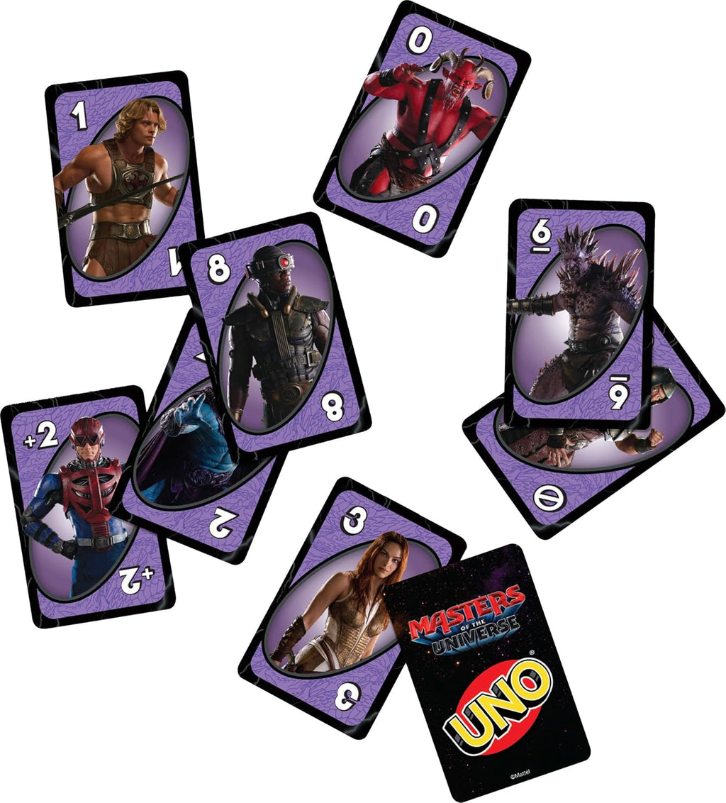 UNO Masters of the Universe Movie Card Game – Themed Mattel Family Card Game for Kids, Parties & Travel