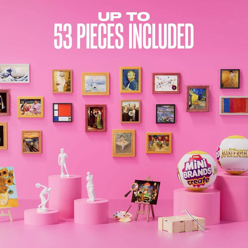 Mini Brands Create Mini Masterpieces Series 1 Capsule 2 Pack by ZURU – Miniature Art Collectible Toy