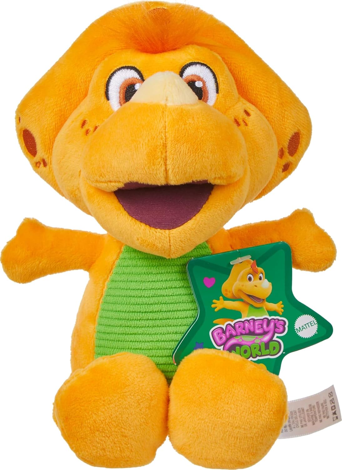 Barney’s World Toddler Toy Plush Billy Dinosaur 8-Inch Character for Preschool Kids Ages 2+ Years
