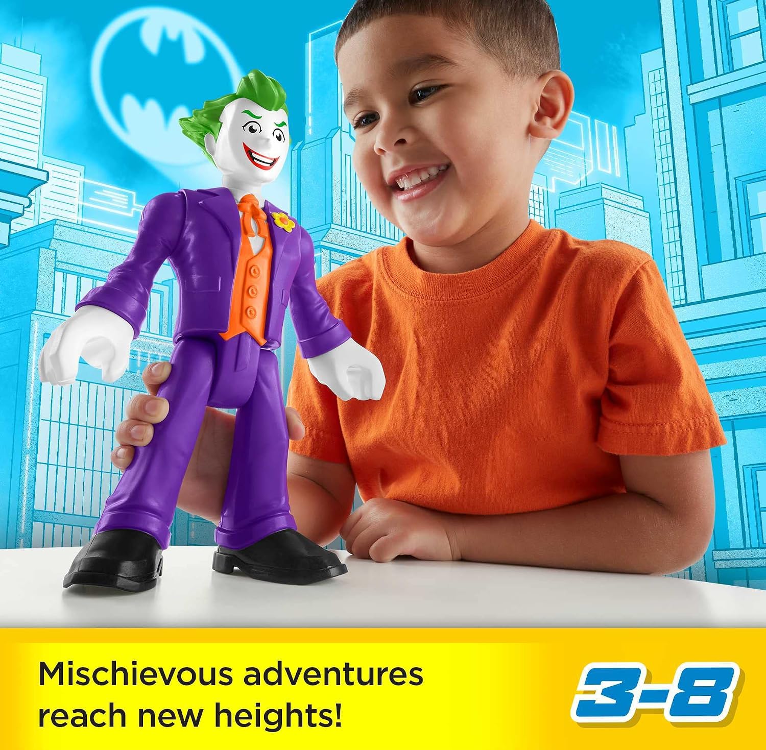 Fisher-Price Imaginext DC Super Friends The Joker XL 10-Inch Poseable Action Figure for Kids Ages 3+
