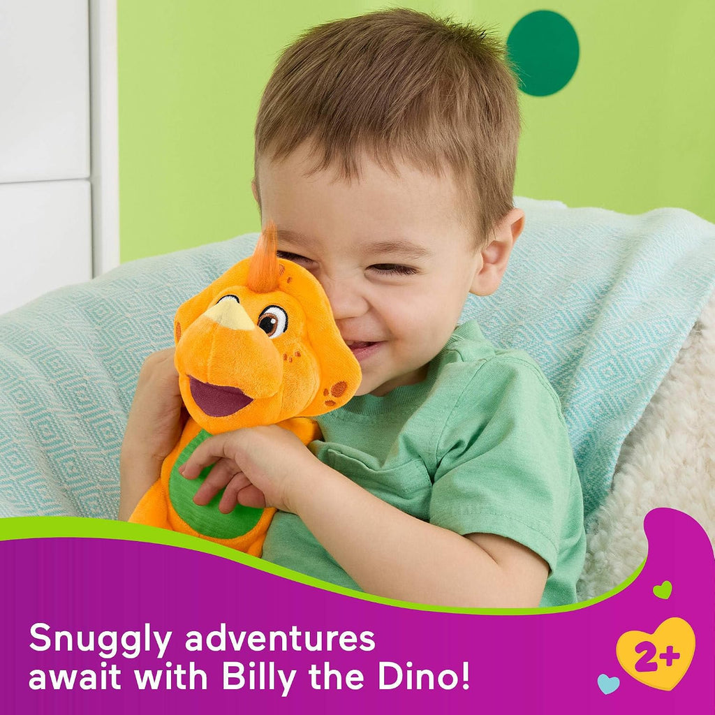 Barney’s World Toddler Toy Plush Billy Dinosaur 8-Inch Character for Preschool Kids Ages 2+ Years