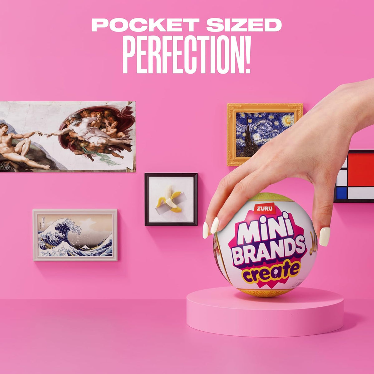 Mini Brands Create Mini Masterpieces Series 1 Capsule 2 Pack by ZURU – Miniature Art Collectible Toy
