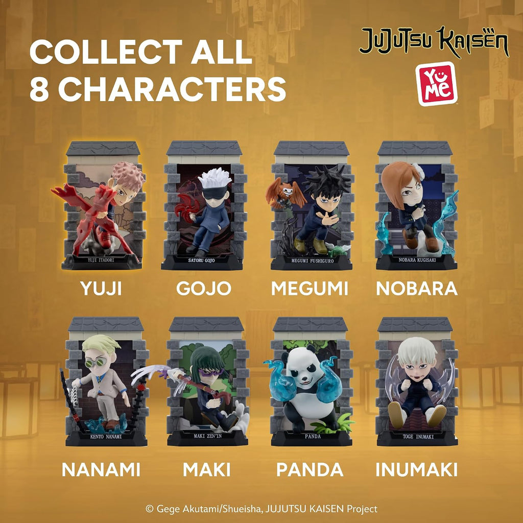 YuMe Official Jujutsu Kaisen Blind Box (1 Pack) – Collectible Mystery Figure Includes Yuji, Gojo, Megumi, Nobara & More