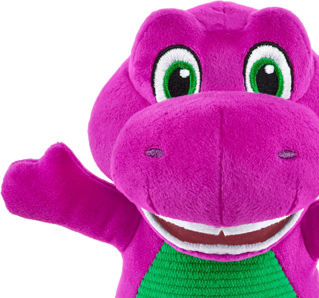 Barney World Toddler Toy 8-Inch Plush Dinosaur Character for Preschool Pretend Play Kids Ages 2+ Years