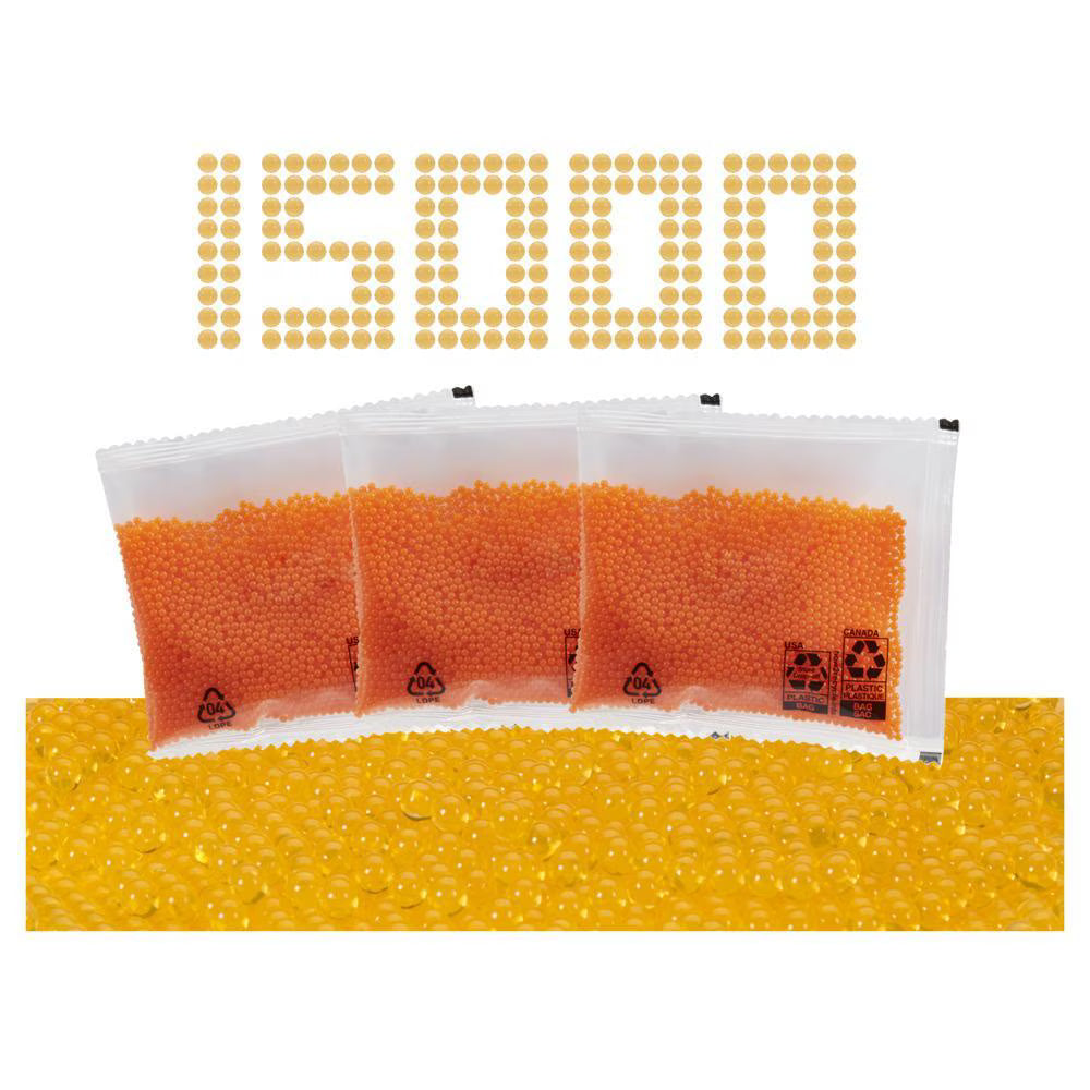 Nerf Pro Gelfire 15,000 Orange Gel Blaster Refill Rounds – Dehydrated Water Beads, Ages 14+