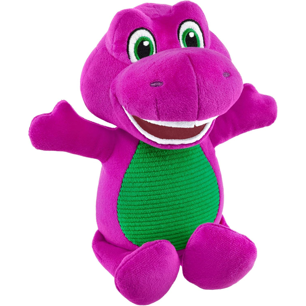 Barney World Toddler Toy 8-Inch Plush Dinosaur Character for Preschool Pretend Play Kids Ages 2+ Years